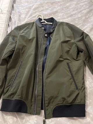 Chaqueta Zara Verde Talla M
