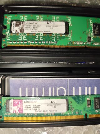 Memoria Ram DDR 2 Kingston de 1gb y 2gb