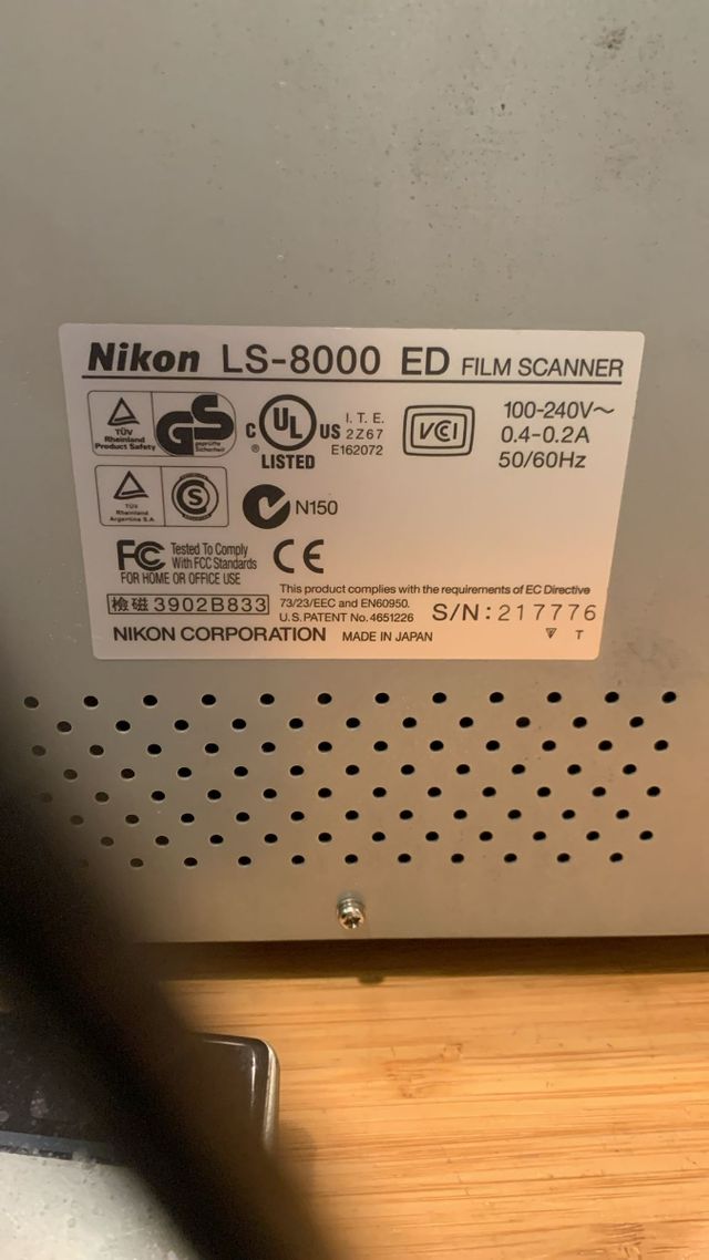 Nikon Super Coolscan 8000 ED Film Scanner