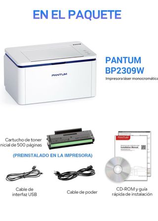 Pantum BP2309W Impresora Láser Blanca