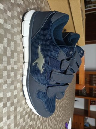 Zapatillas KangaROOS niño azul/gris