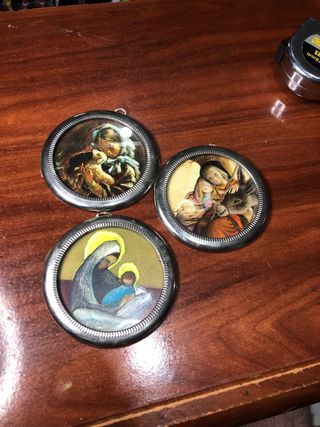 3 Medallas Antiguas Decorativas