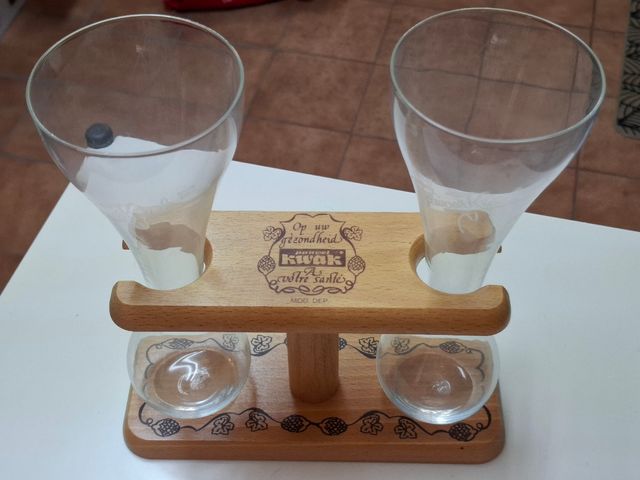 Jarra Cerveza Madera y Cristal