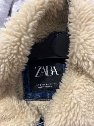 Chaqueta Vaquera Zara Borreguillo Talla 38