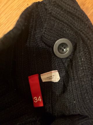 Jersey H&M cuello vuelto negro