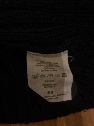 Jersey H&M cuello vuelto negro