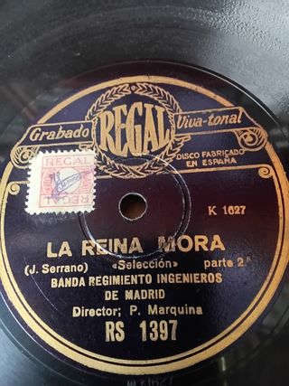 2 Discos gramófono "la canción del legionario" 