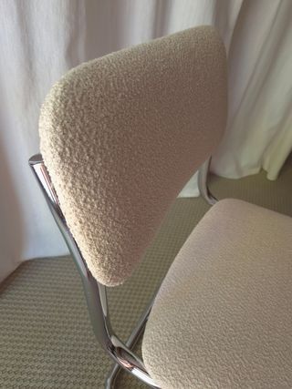 Silla Vintage Estilo Cesca Beige/Plata