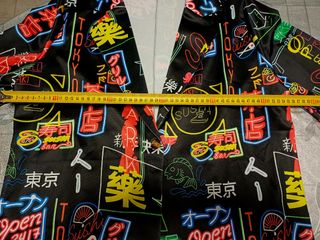 Chaqueta Americana Estampado Neón Tokyo Talla 3XL