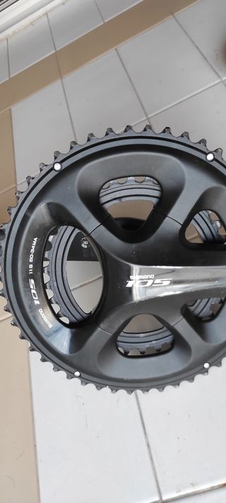 Bielas Shimano 105 con pedales Look Keo