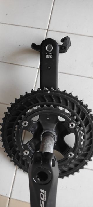 Bielas Shimano 105 con pedales Look Keo