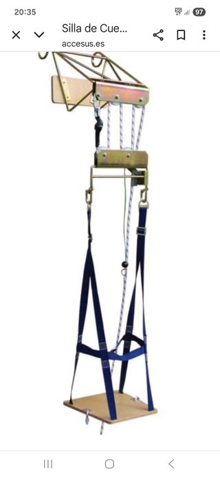 Silla para trabajos verticales de 25 metros