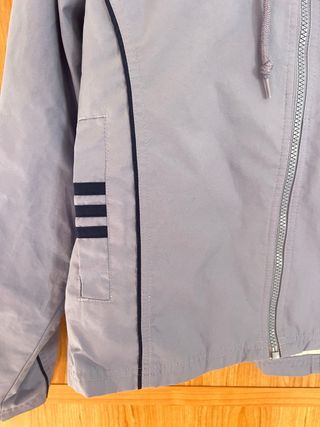 Chaqueta Adidas Vintage Azul Talla M con Capucha