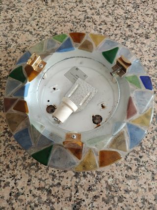 Plafoniera in vetro multicolore