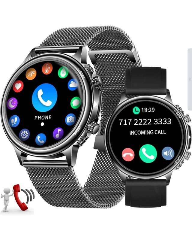 Smartwatch para recibir y hacer llamadas - Negro.