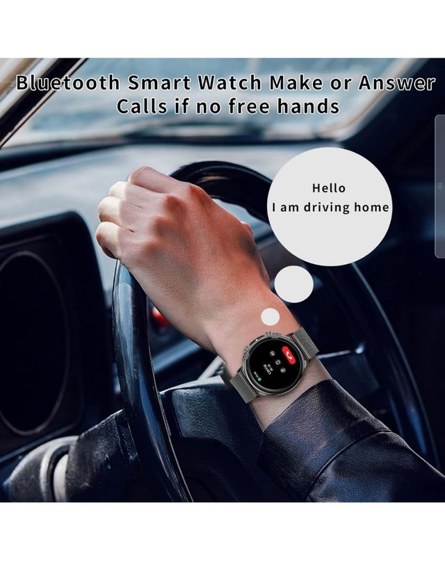 Smartwatch para recibir y hacer llamadas - Negro.