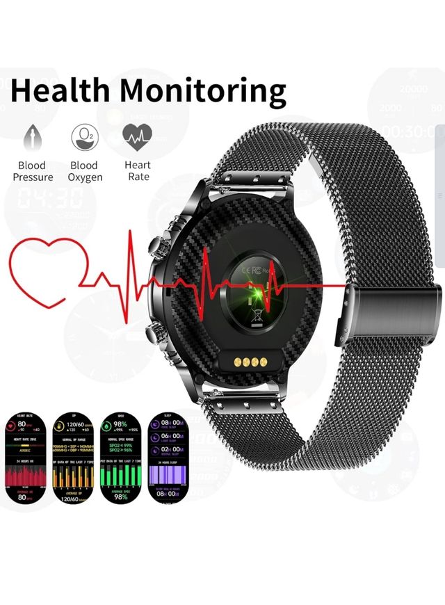 Smartwatch para recibir y hacer llamadas - Negro.