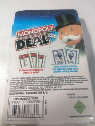 Monopoly Deal Juego de Cartas

Monopoly Deal