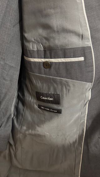 Traje Calvin Klein Gris Caballero