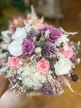 Ramo de novia preservado