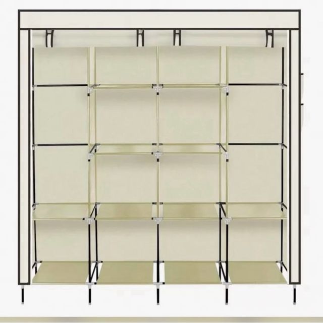 Armario portátil beige 45x170x167 