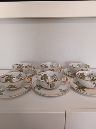 Juego de Tazas de Té Limoges