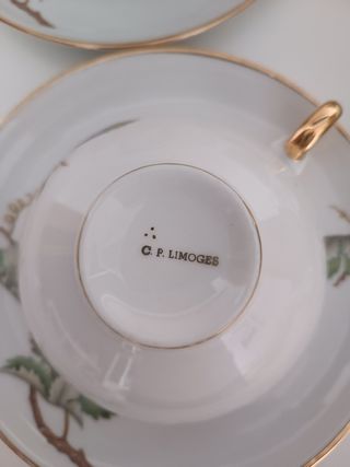 Juego de Tazas de Té Limoges
