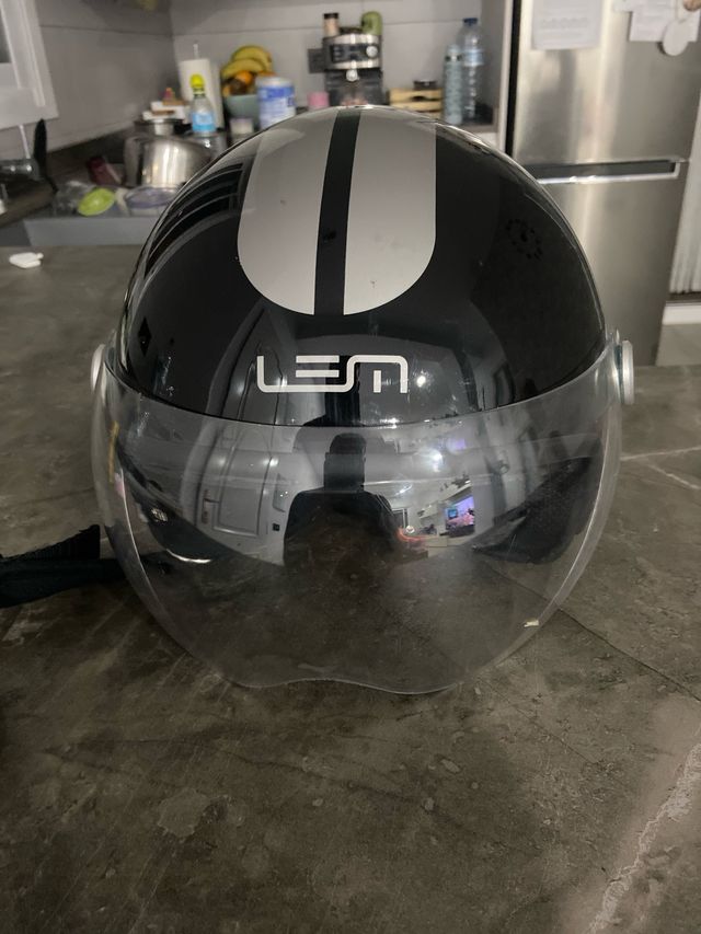 Casco Moto LEM Negro