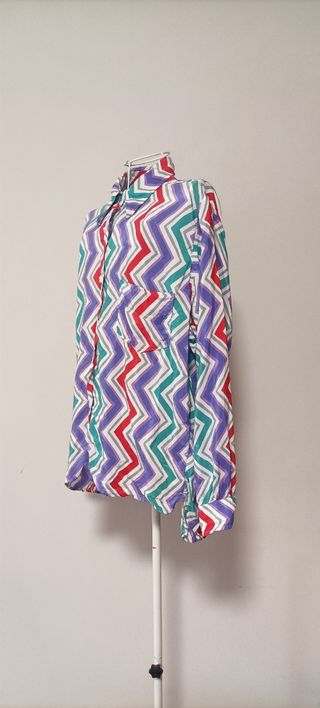 Camicia vintage fantasia zig zag