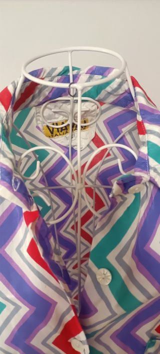 Camicia vintage fantasia zig zag