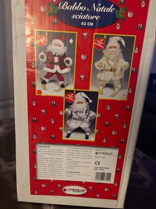Babbo Natale con sci Giocoplast
