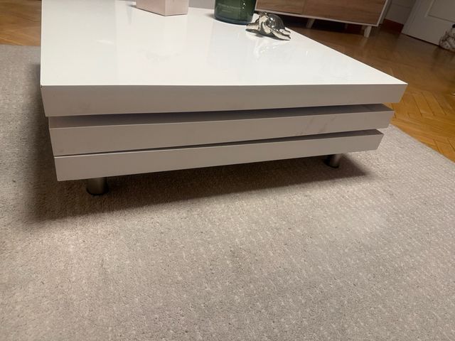 Mesa de centro moderna blanca