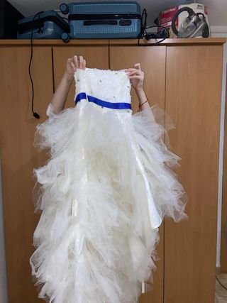 Vestido de fiesta blanco sin estrenar