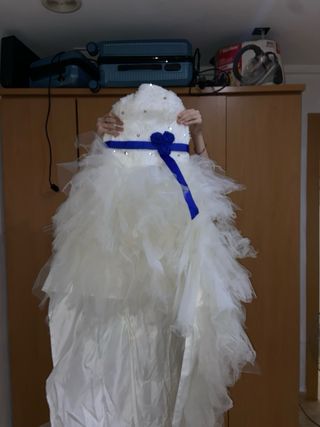 Vestido de fiesta blanco sin estrenar