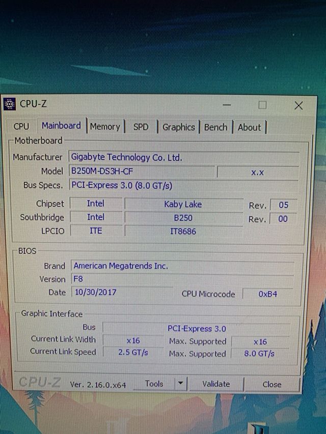 Placa Base Gigabyte GA-B250M-DS3H con Intel i5-750