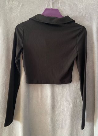 Camiseta manga larga cuello polo