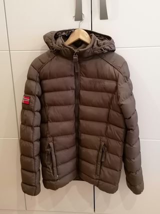 Cazadora acolchada geographical norway marrón
