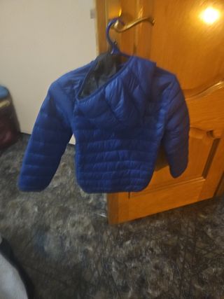 Chaqueta plumas niño azul 9-10 años