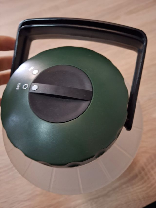 Lanterna da campeggio verde e trasparente Frendo