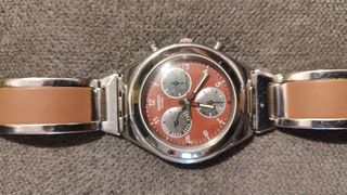 Reloj Swatch irony Chrono Mujer Rojo/Plata