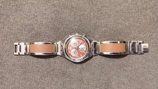 Reloj Swatch irony Chrono Mujer Rojo/Plata