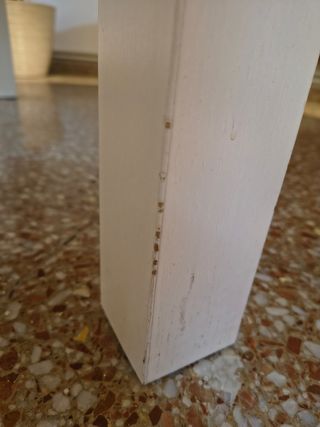 Mesa redonda extensible blanca Ikea Bjursta