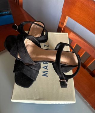Sandalias tacón Marypaz negras