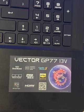 Portátil Gaming MSI Vector GP77 13V