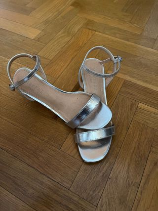 Sandalias Marypaz Plata Talla 37