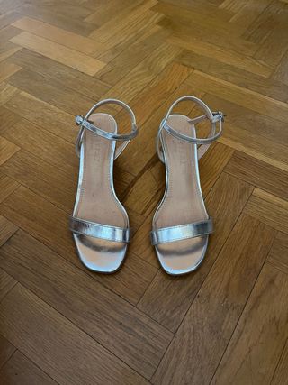 Sandalias Marypaz Plata Talla 37