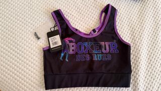 Top deportivo Boxeur des rues negro talla S