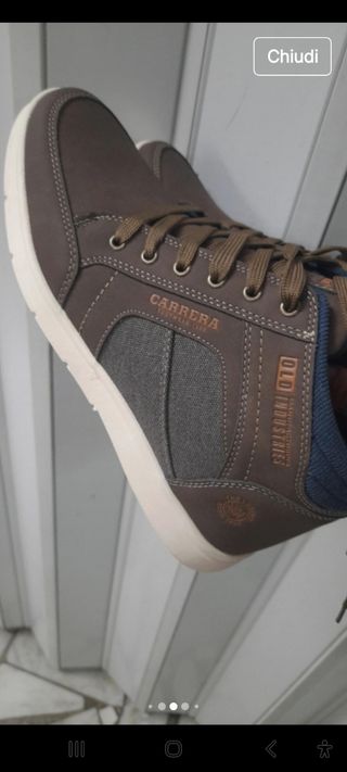 Sneakers Carrera Alte Marroni N42