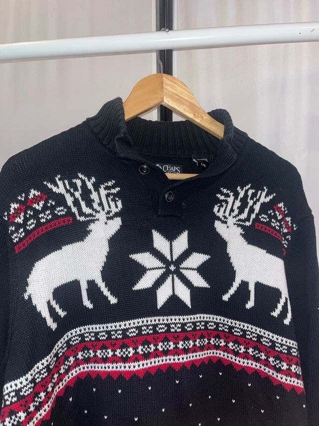 Jersey Chaps Vintage Reindeer Talla L