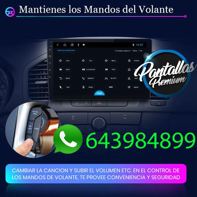 Radio Pantalla CARPLAY GPS USB para Opel Insignia